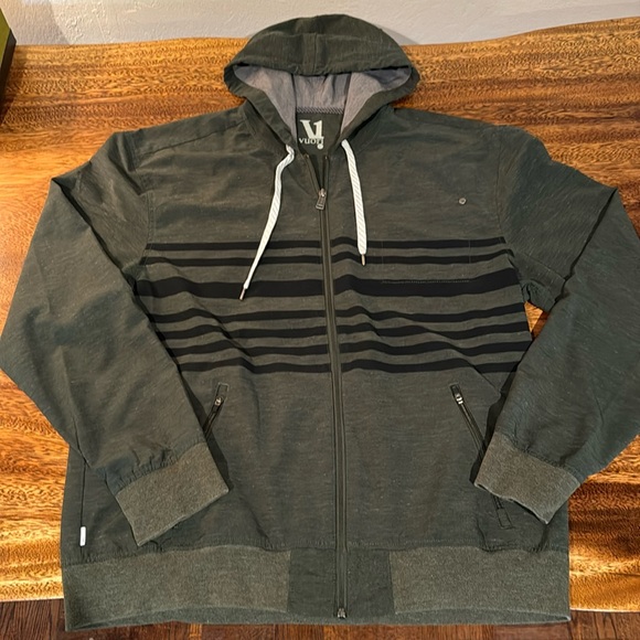 Vuori Hoodie Full Zip Jacket Green- Men’s Large - Picture 1 of 5
